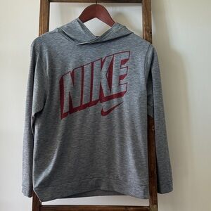 Nike Heather Gray Sweatshirt with Maroon Logo